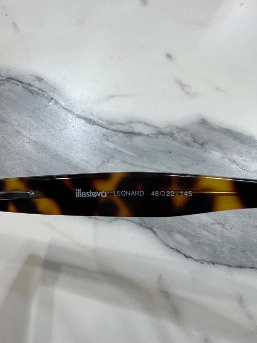 Illesteva Leonard Tortoiseshell Sunglasses with Purple Lenses ( made in Italy)